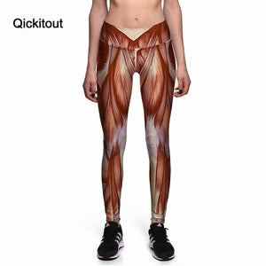 Qickitout Leggings 2016 New style Women's New Leggings Fitness Workout 22 Styles 3D Print New Pants Elastic Slim Leggings