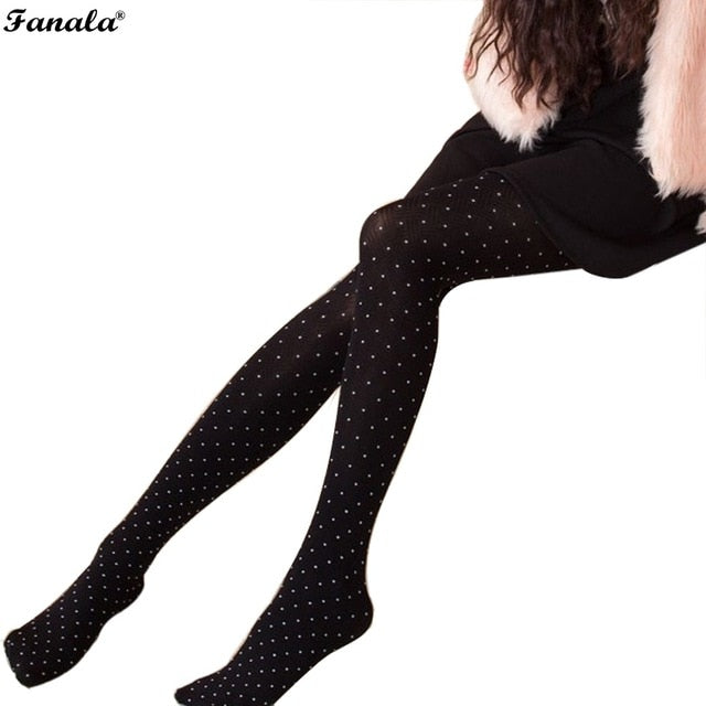 2018 New Women's Leggings Polainas Girl Spring and Autumn Skinny Polka Dots Leggings Stretch Pants N3020