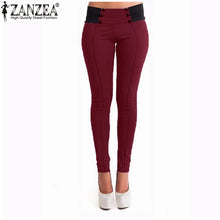 Load image into Gallery viewer, Women Sexy Skinny Pants 2018 Autumn Casual Bodycon Slim Fitted Pencil Leggings Female Mid Waist Ankle-length Trousers Plus Size