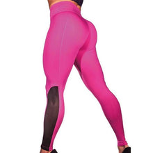 Load image into Gallery viewer, New Sexy Women Exercise Mesh Breathable Leggings 2018 Sportwear Fitness Leggings Ladies Gothic spandex Legging Plus Size