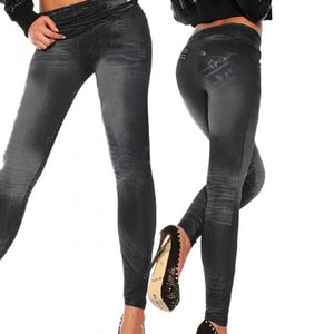 2018 Stretchy Jeggings Sexy Classic Slim Leggings Jean Women Skinny New Pants Skinny imitation Fashion