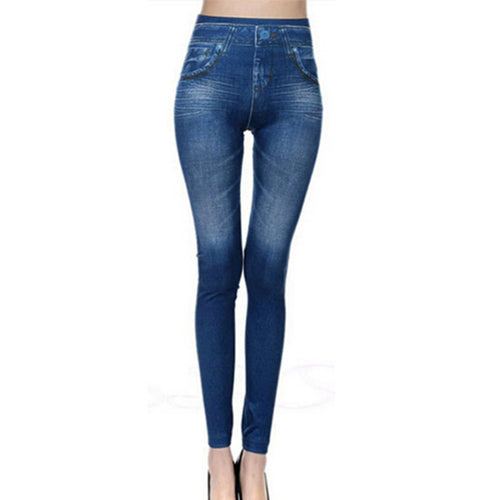 2017 New Hot Jeans for Women Denim Pants with Pocket Pull Cashmere Body Imitation Cowboy Skinny Leggings Women Fitness Plus size